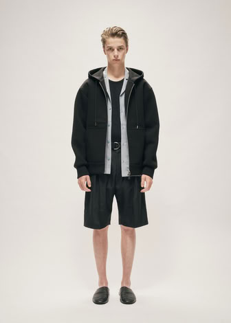 SCUBA HOODED SWEATSHIRT BLACK