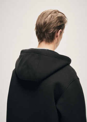 SCUBA HOODED SWEATSHIRT BLACK