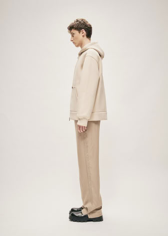 SCUBA HOODED SWEATERSHIRT LIGHT KHAKI