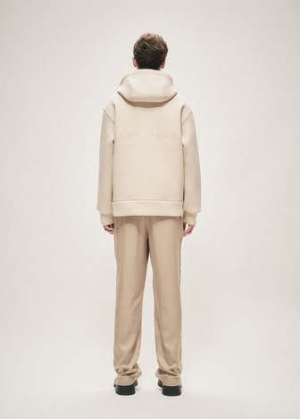 SCUBA HOODED SWEATERSHIRT LIGHT KHAKI