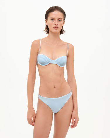 SEASHELL SWIM BRA AQUA