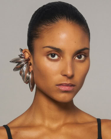 SPADA DROP EAR CUFF IN SILVER