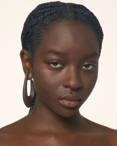 SPADA DROP EARRINGS IN BROWN