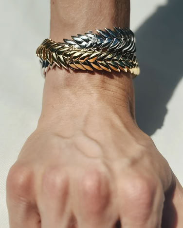 SPIKELET BRACELET IN GOLD