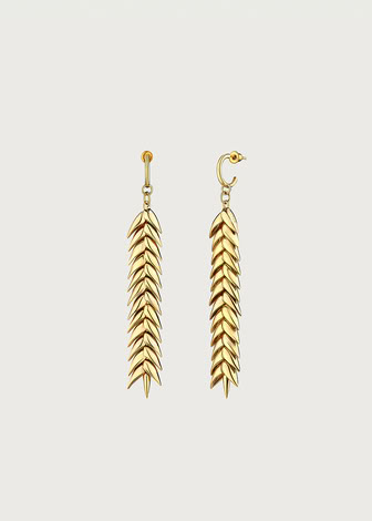 SPIKELET LONG EARRINGS
