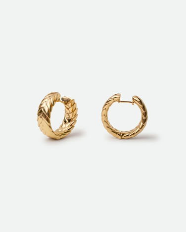 SPIKELET HOOPS IN GOLD