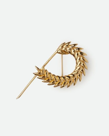 SPIKELET LARGE BROOCH IN GOLD