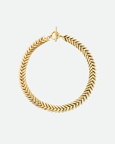 SPIKELET NECKLACE IN GOLD AW25