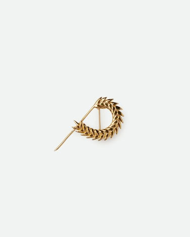 SPIKELET SMALL BROOCH IN GOLD