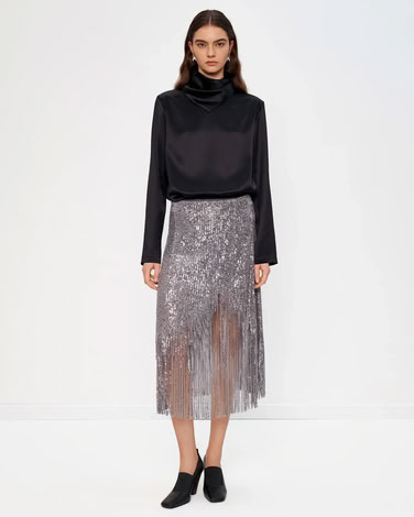 SUNBEAMS SKIRT IN STEEL GREY