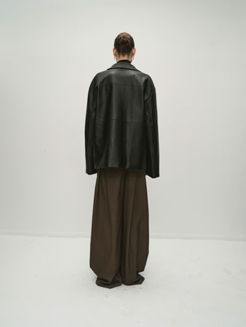 TATANIA GATHERED TROUSERS IN BROWN