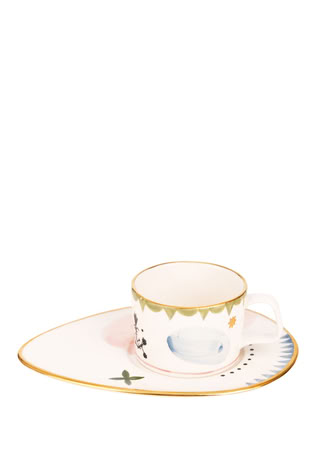 TEA CUP AND SAUCER VESNA MULTI