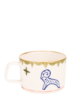 TEA CUP AND SAUCER VESNA MULTI