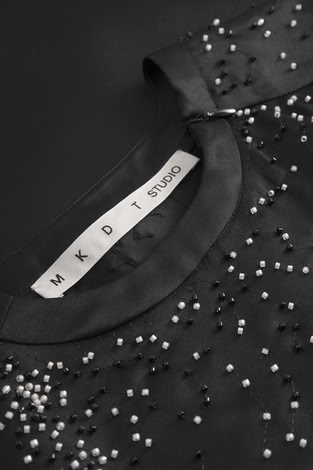 TOSHI SILK TOP IN BLACK