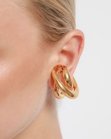 TRIPTYCH EAR CUFF IN GOLD