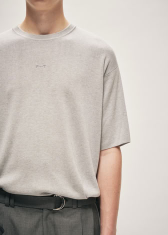 TROPICAL WOOL BELTED SHORTS GREY MELANGE