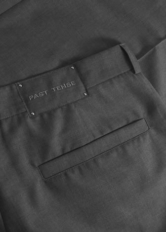 TROPICAL WOOL BELTED SHORTS GREY MELANGE