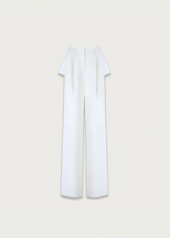 Trousers With Slits IVORY