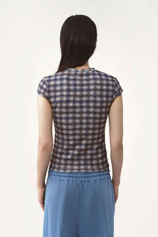 AVAVAV T-SHIRT CHECKED BLUE