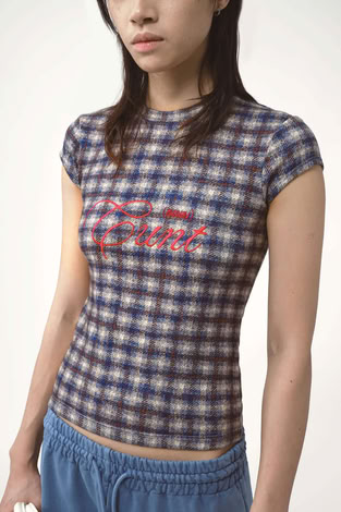 AVAVAV T-SHIRT CHECKED BLUE