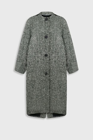 WOOL COAT WITH TWISTED BACK