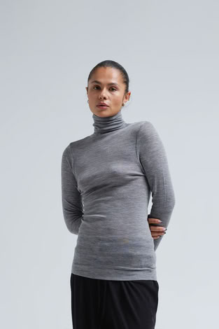 WOOLEN LOLA IN GREY MELANGE