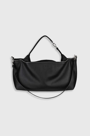ZIP SHOULDER BAG BLACK