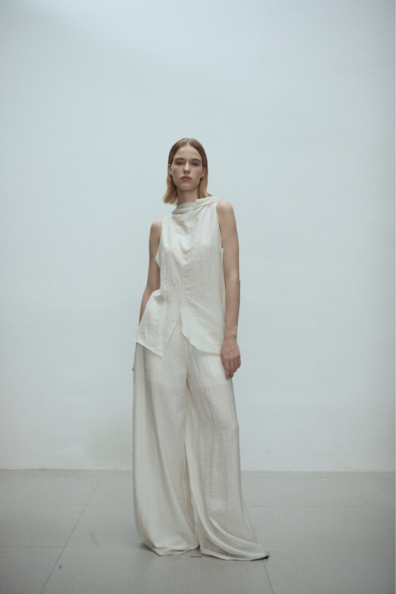 AMANI WIDE LEG TROUSERS OAT