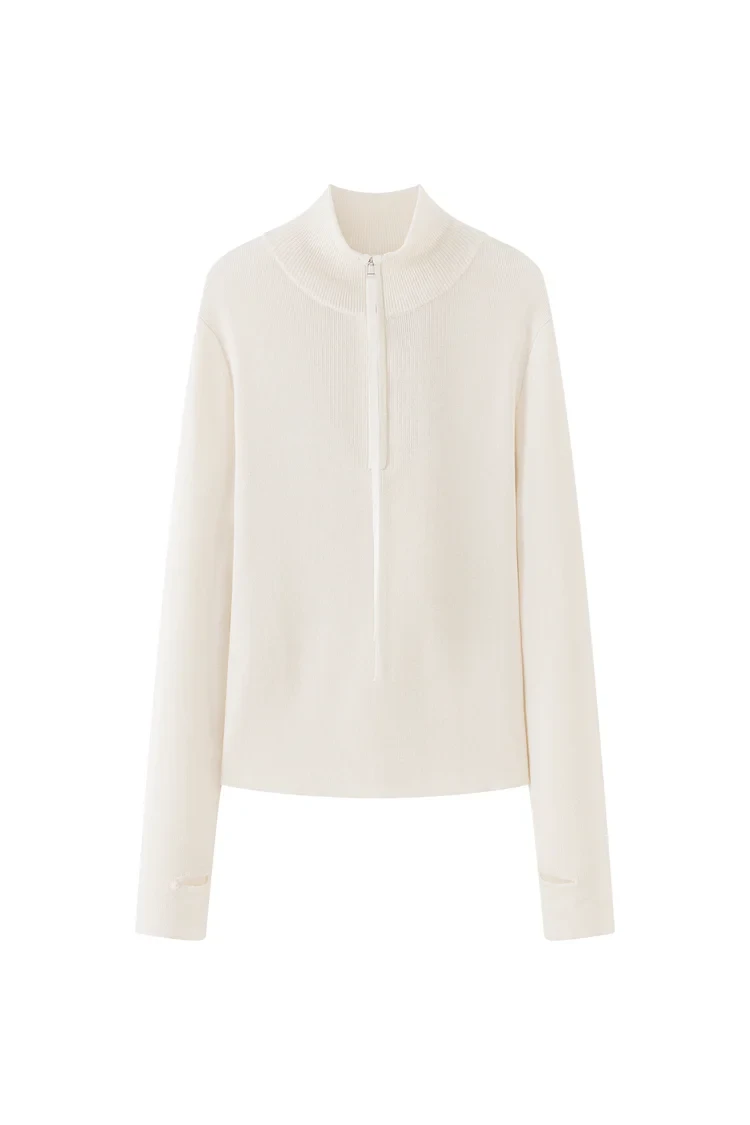 CAPRI ZIPPER TANK IN WHITE