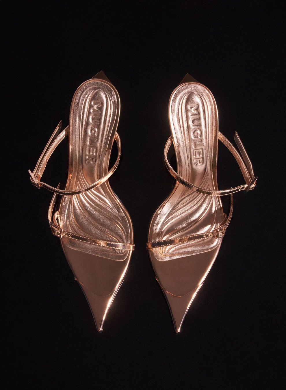 COPPER LEATHER FANG 95 SANDALS