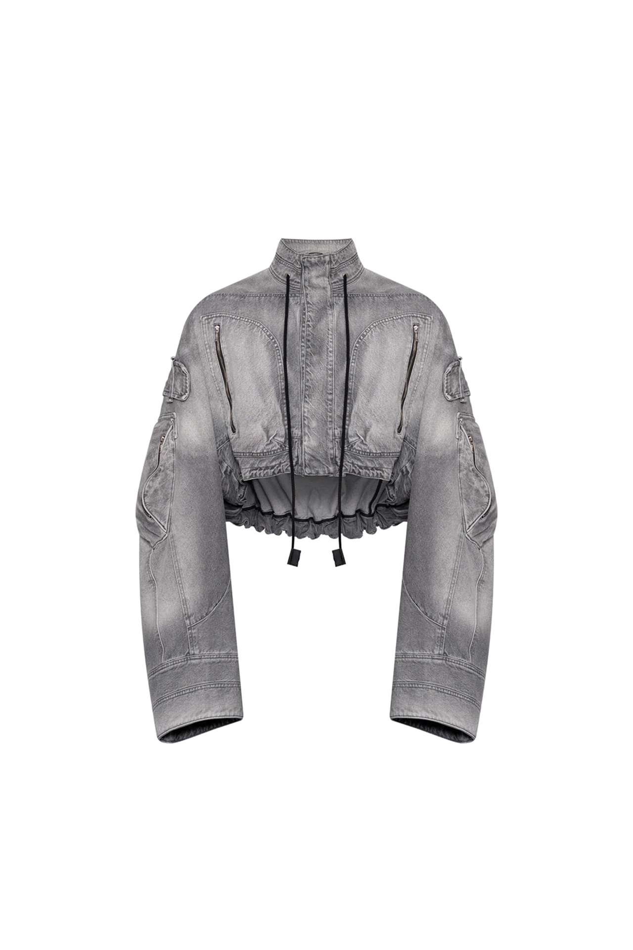 GREY TOM BOY JACKET 