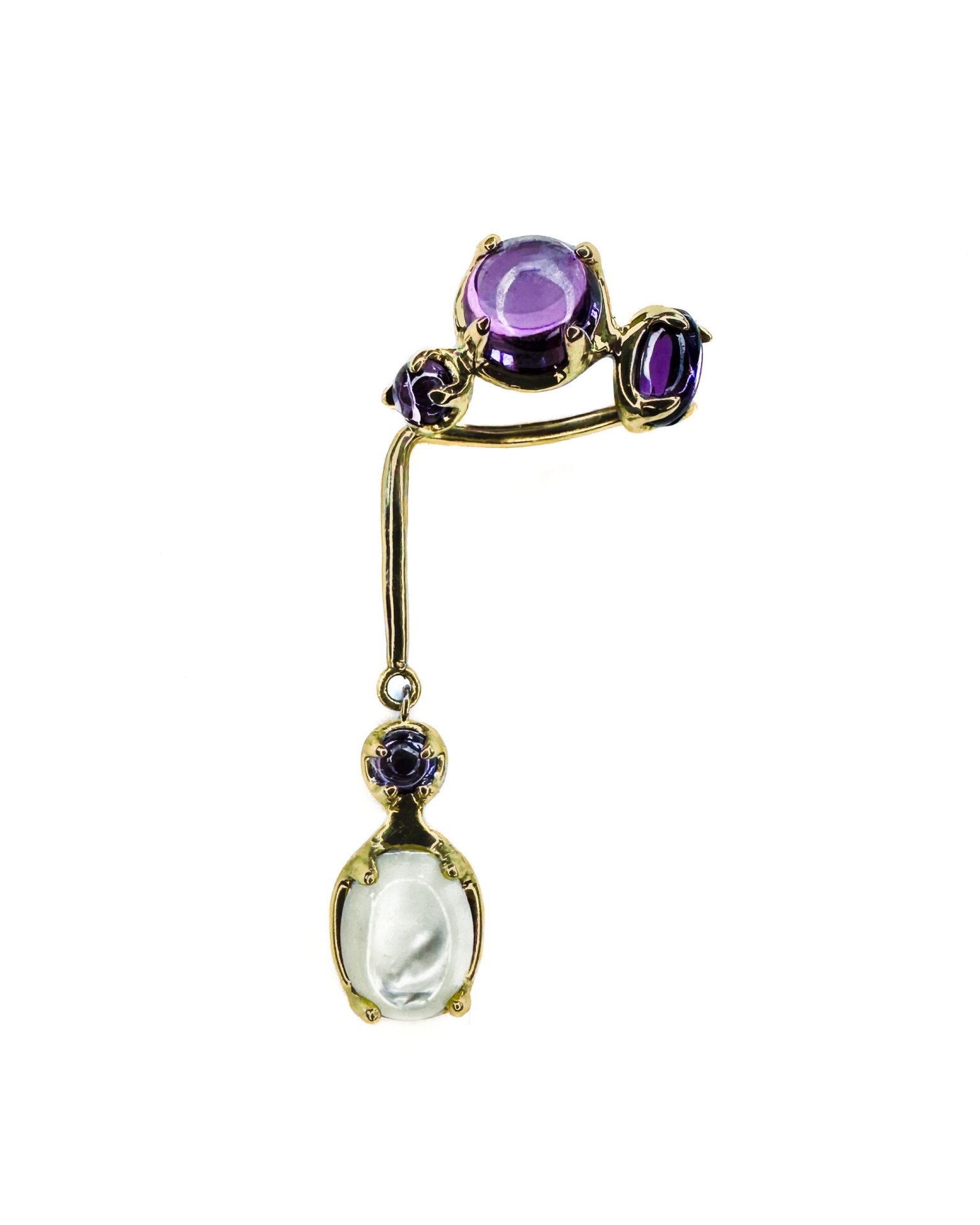 DRIP PUNK EAR CUFF IN GOLD 