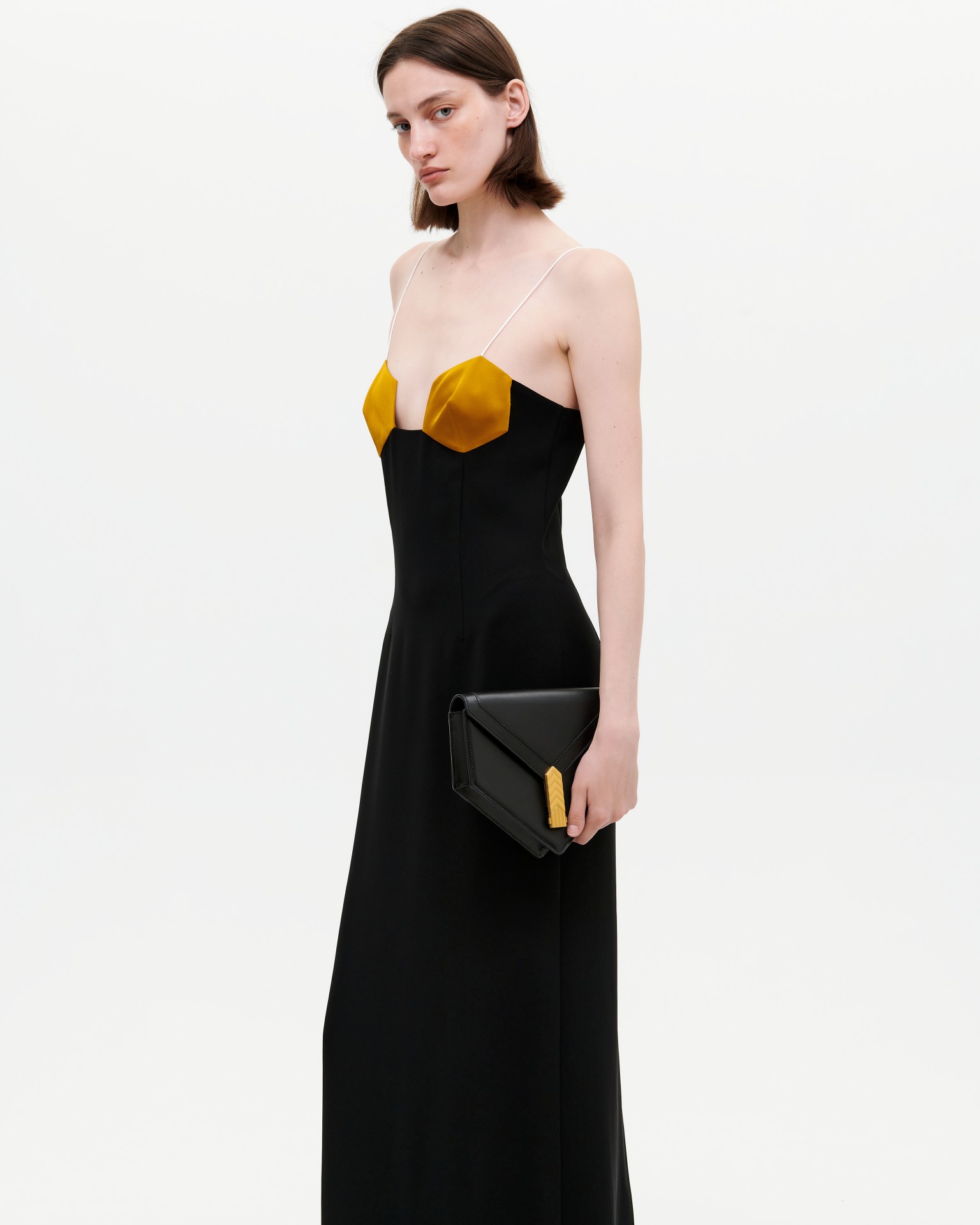 HONEYCOMB BICOLOR DRESS GOLD 