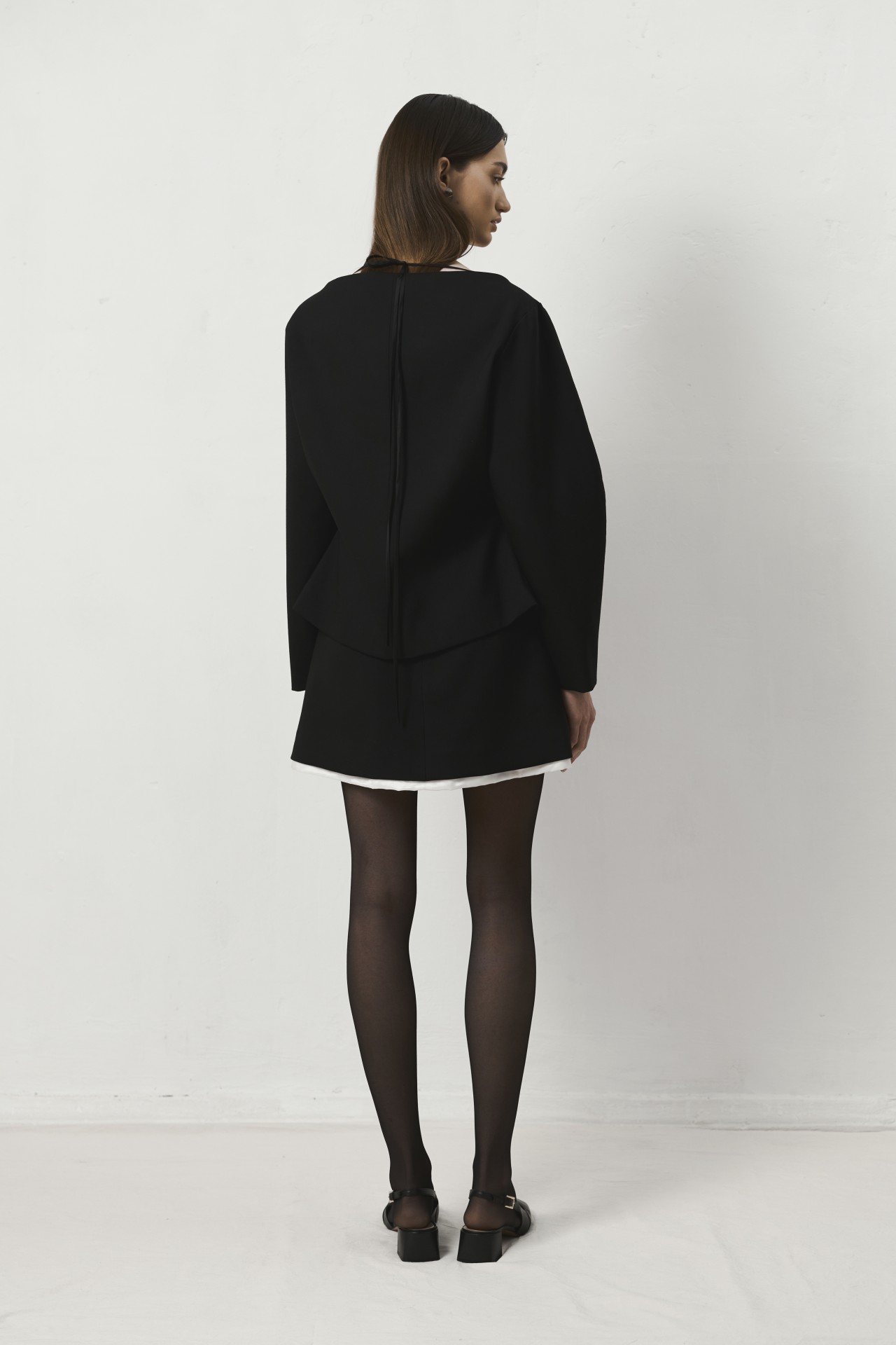 'INGLE' JACKET IN BLACK 
