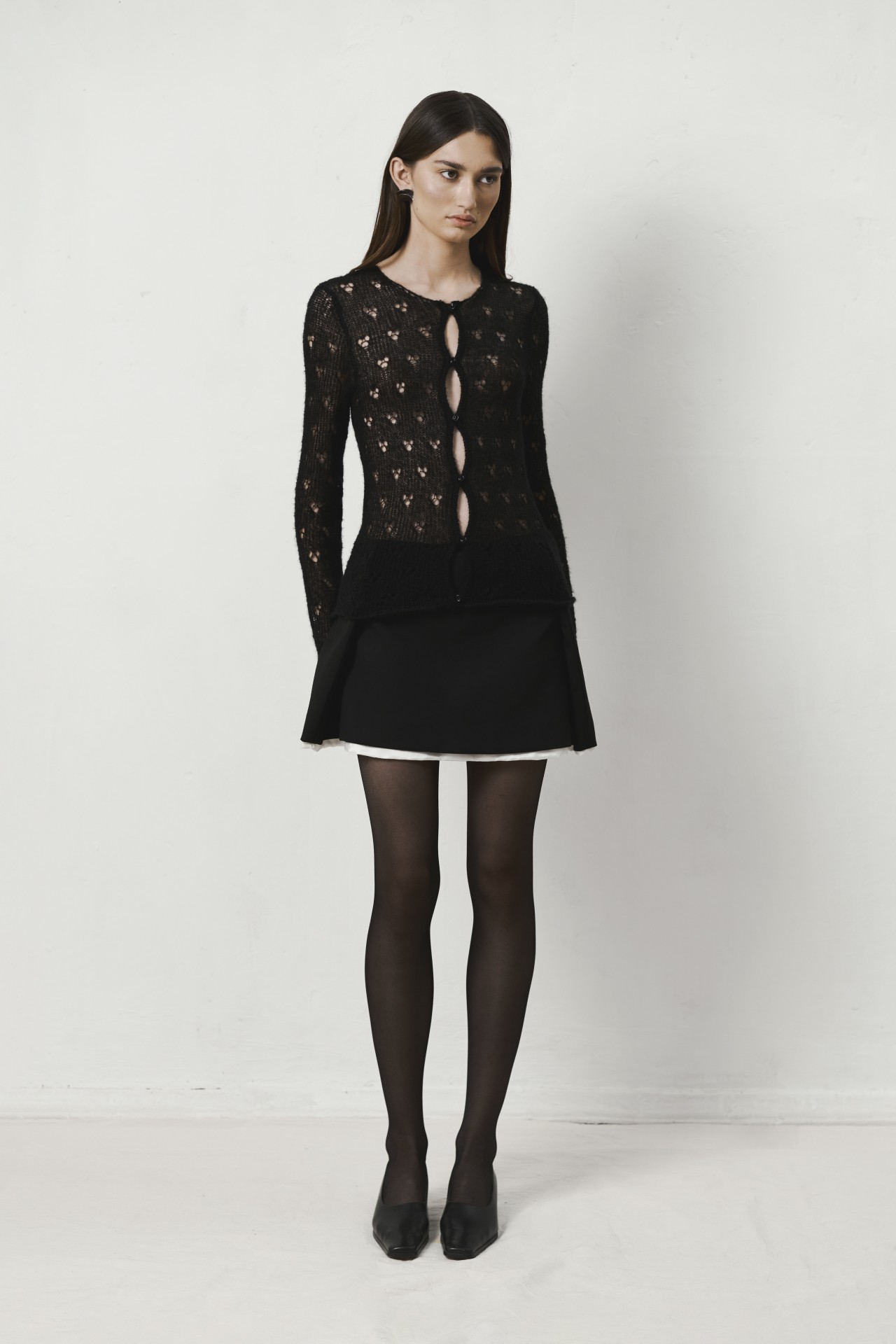 'INGLE" SKIRT IN BLACK