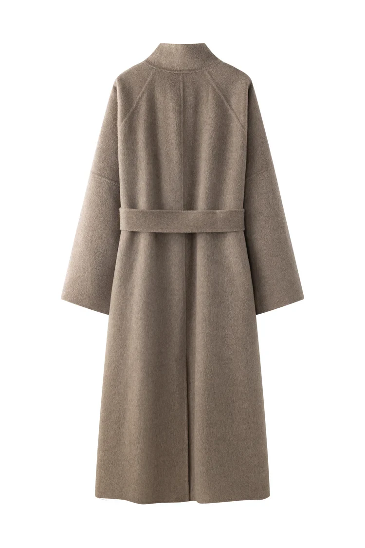 JULIET LONG COAT IN MOLE