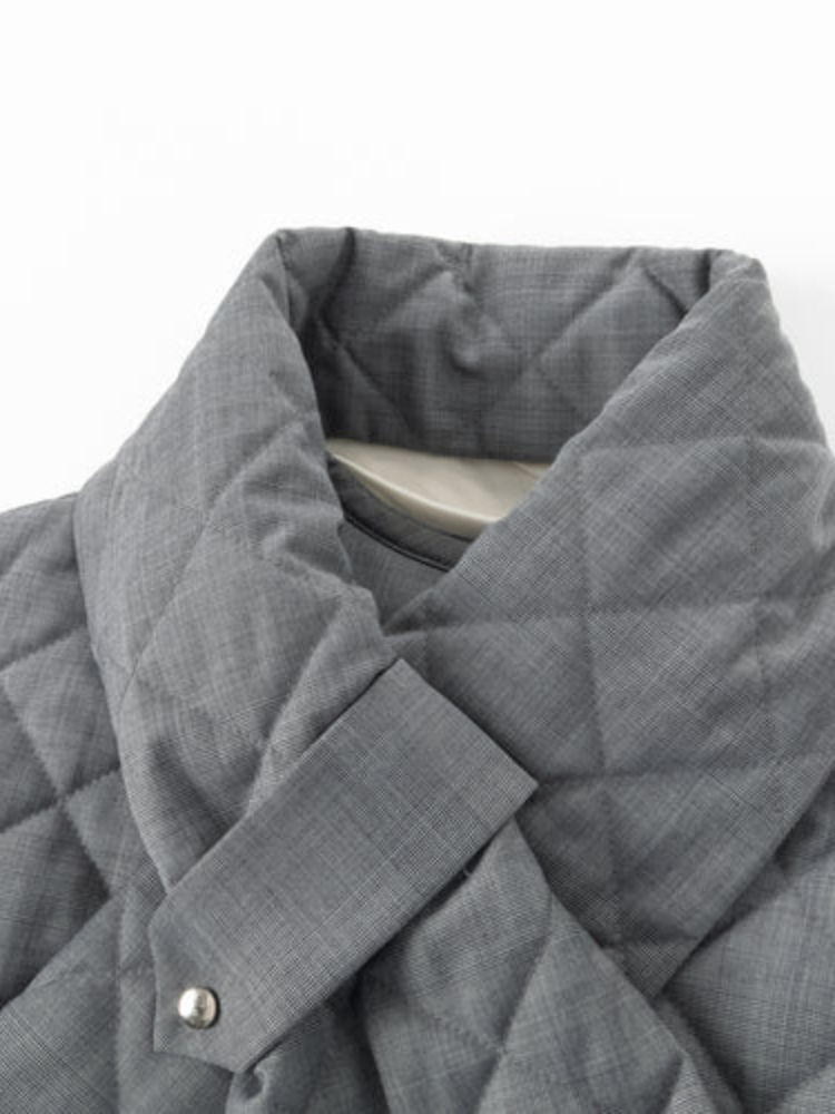 KALA CHECKED JACKET IN GREY