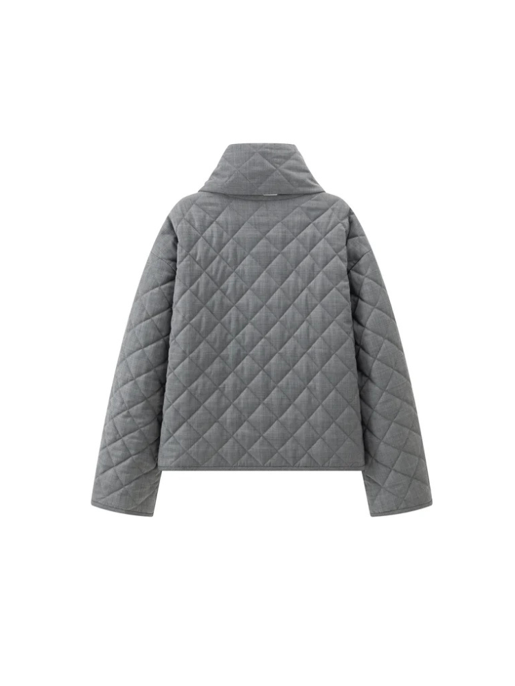 KALA CHECKED JACKET IN GREY
