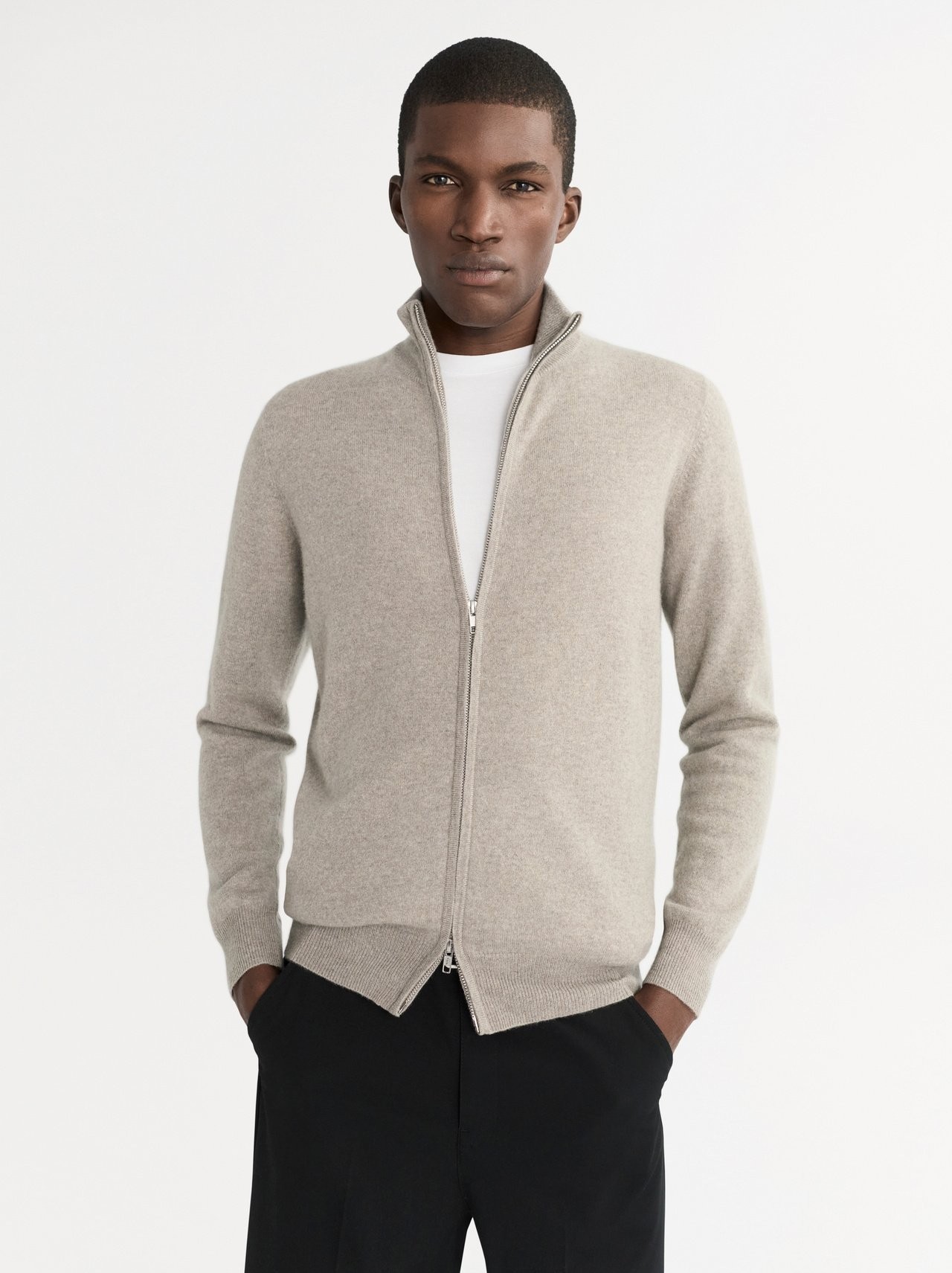 MEN'S FULL ZIP GREIGE
