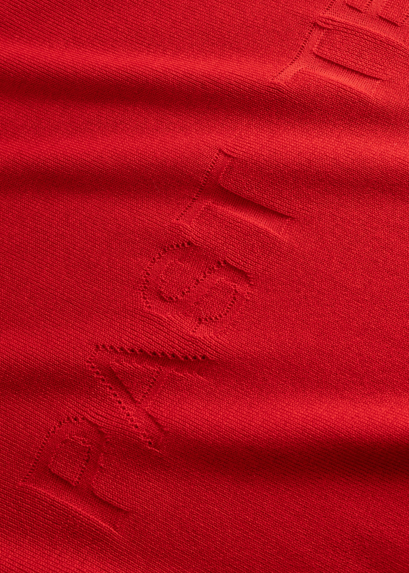 MILANO KNIT CREWNECK T-SHIRT IN RED