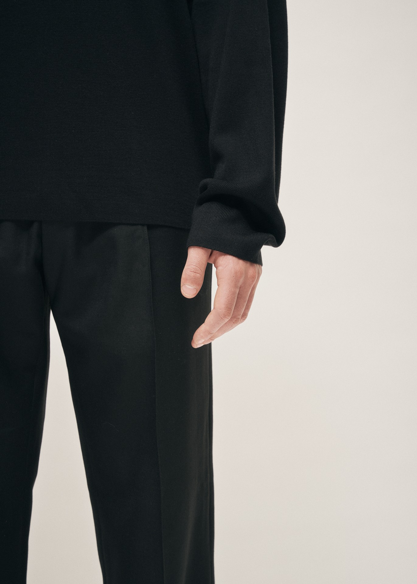 MILANO KNIT MOCKNECK SWEATER BLACK 