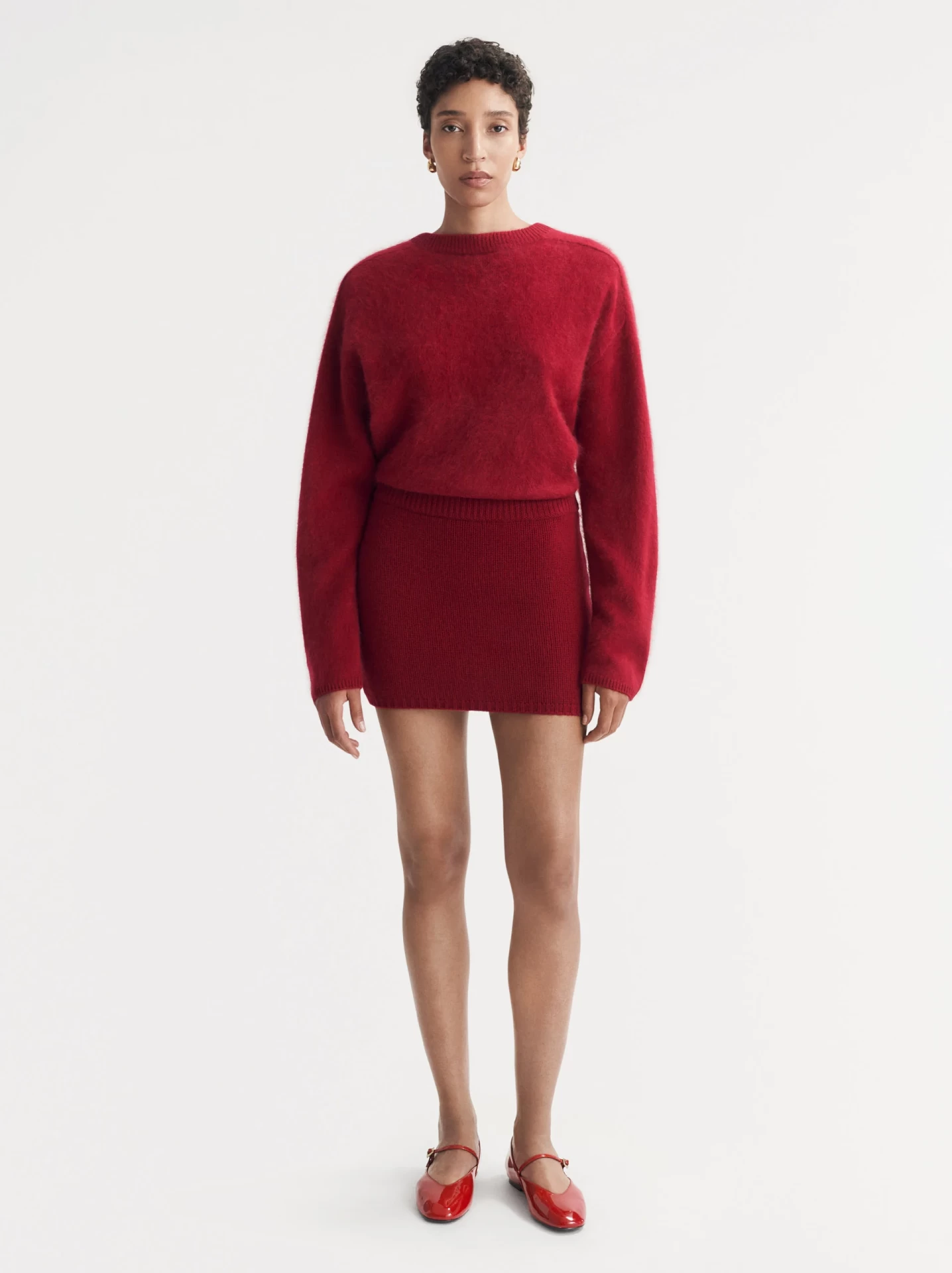 MINI SKIRT LIPSTICK RED