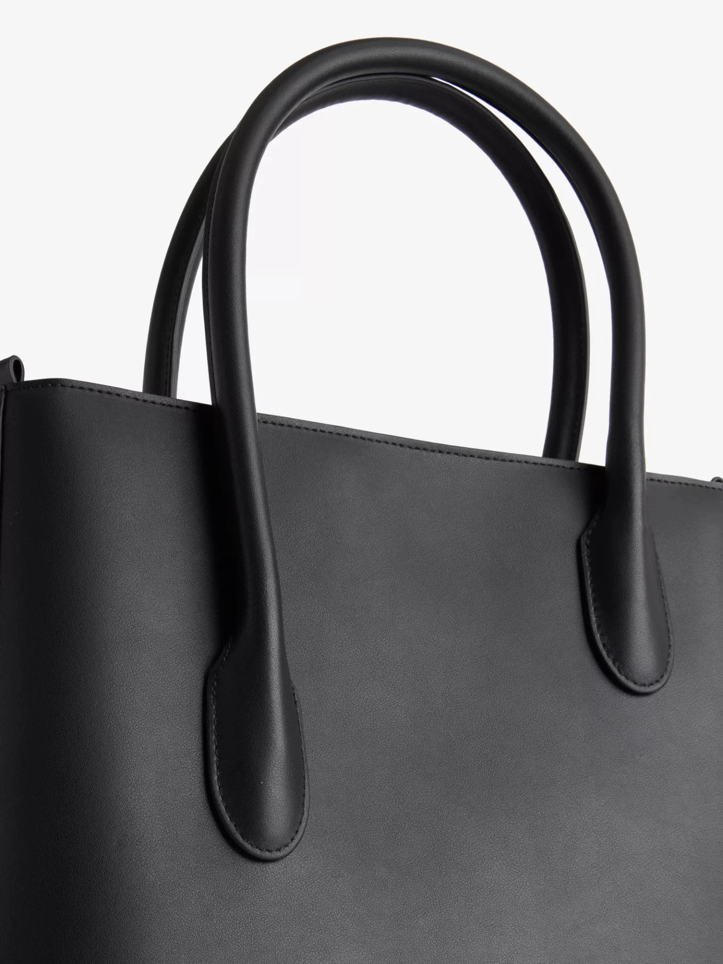 NOONA TOTE TALL IN BLACK AND CHROME