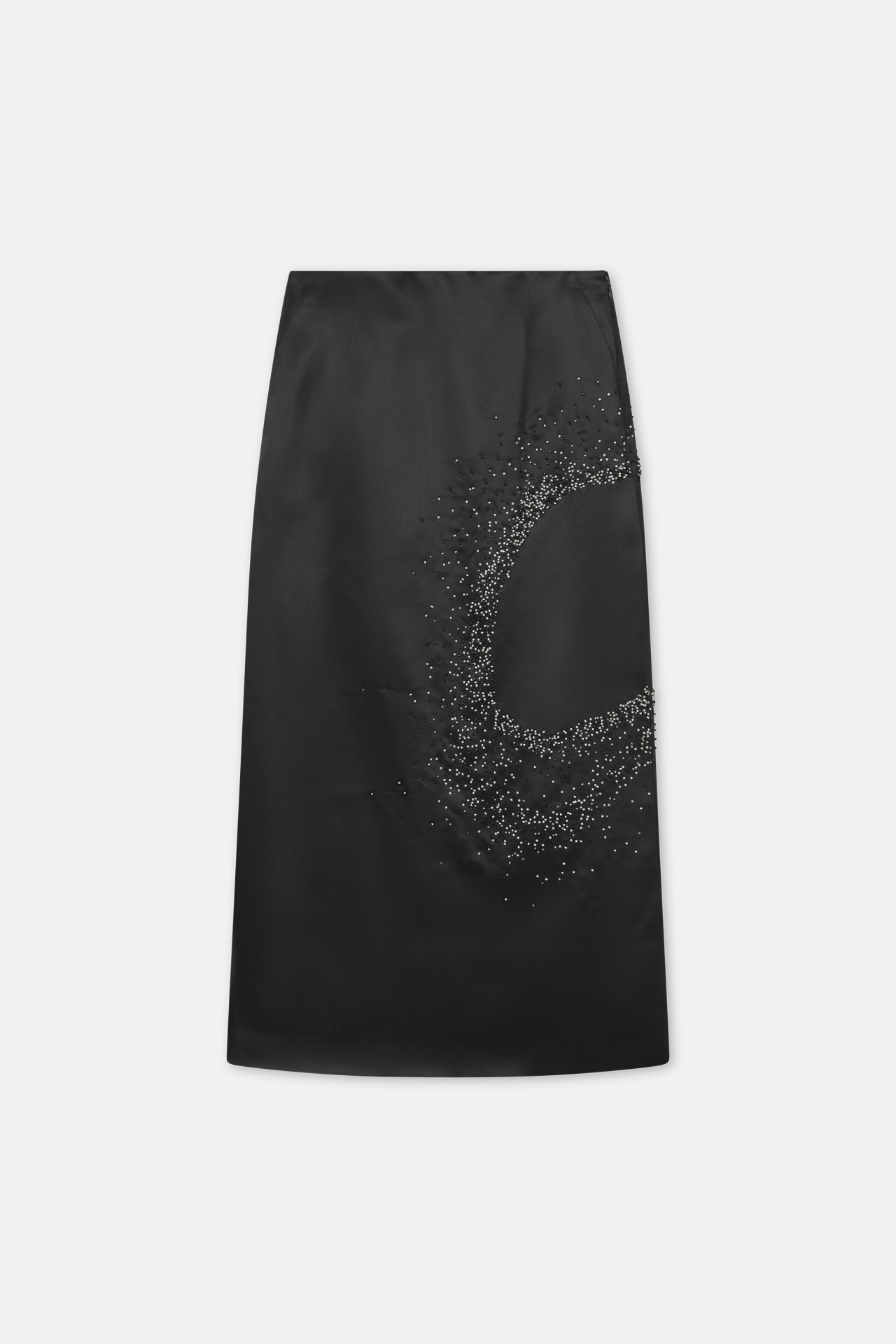 NURI SILK SKIRT IN BLACK