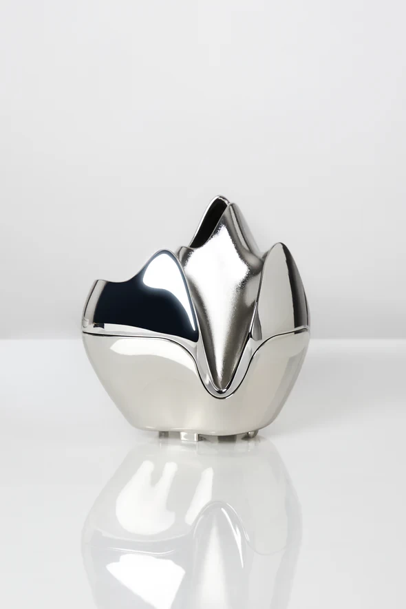 OIL BURNER IN SILVER