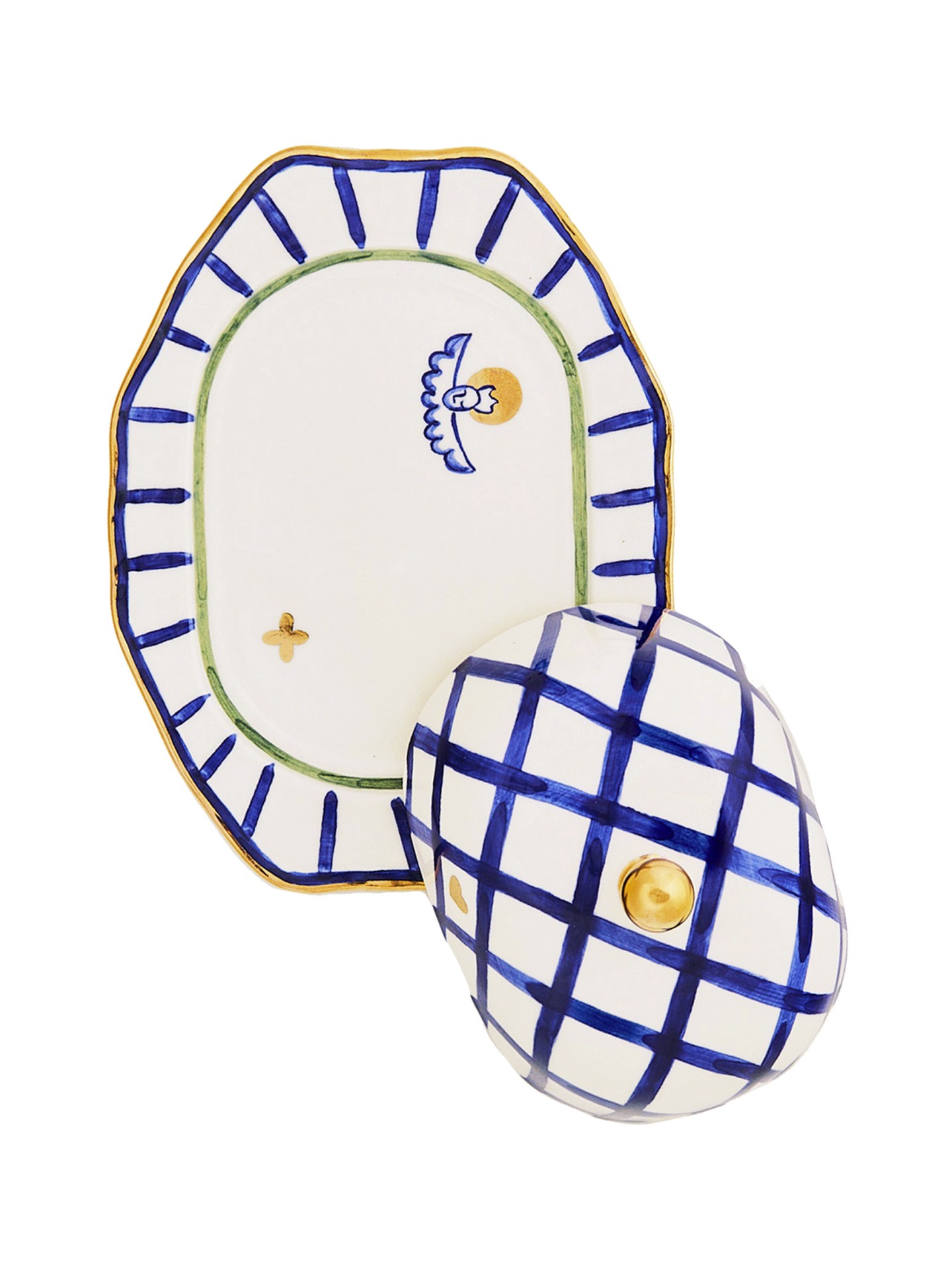 RABBIT BUTTER DISH MULTI