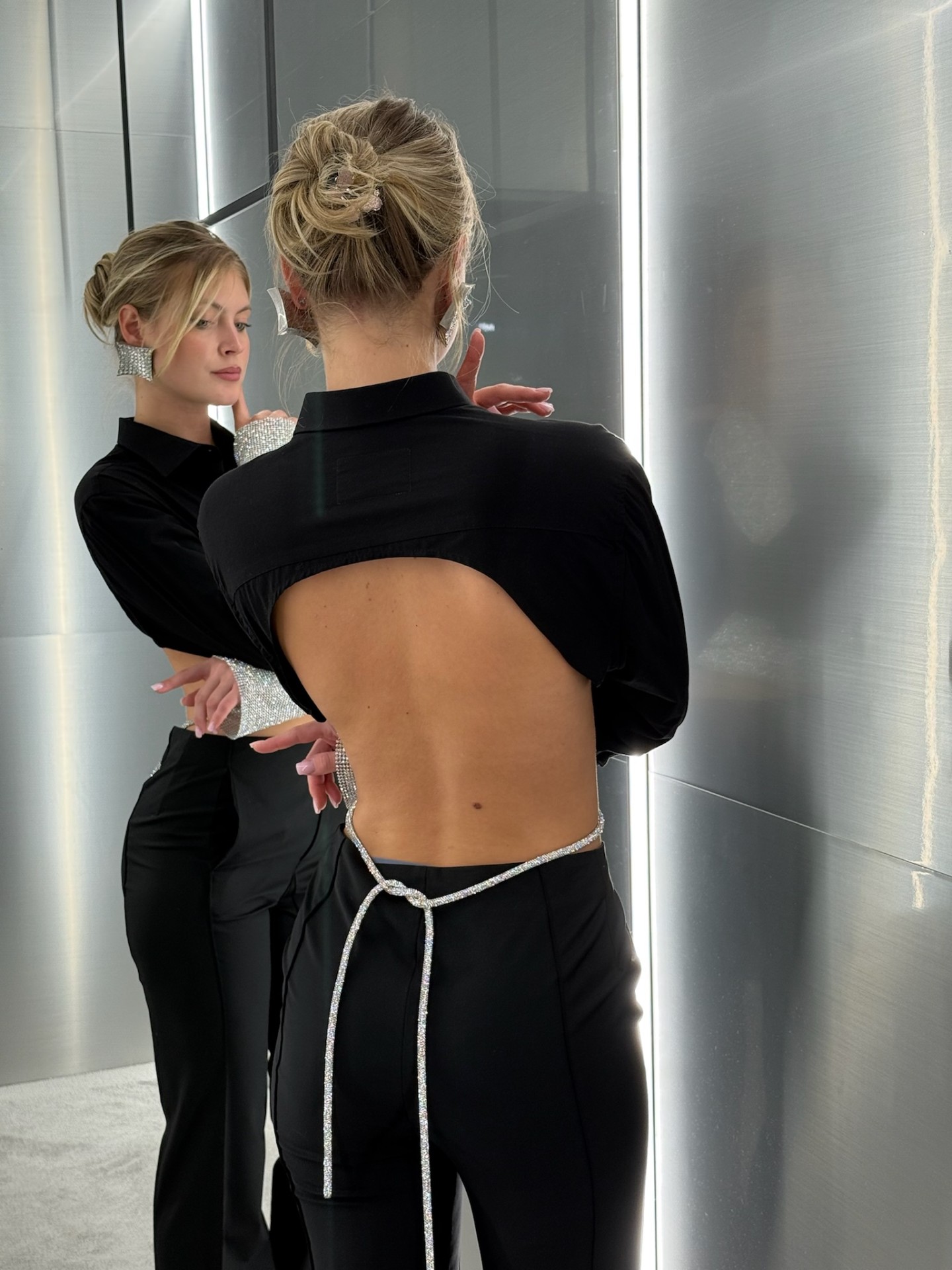 REDESIGNED SHIRT 154 IN BLACK