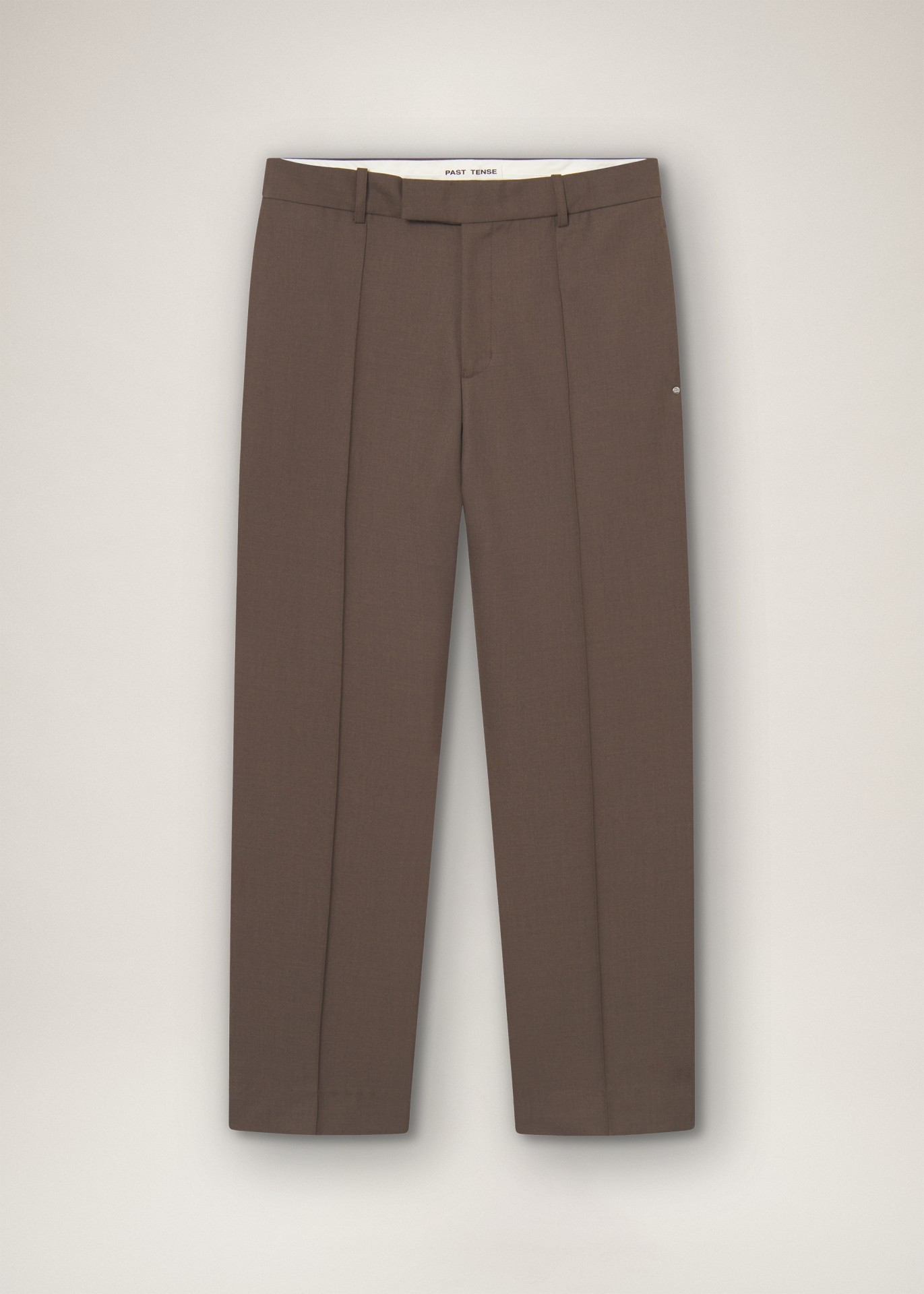 REGULAR FIT WOOL TROUSERS TAUPE 