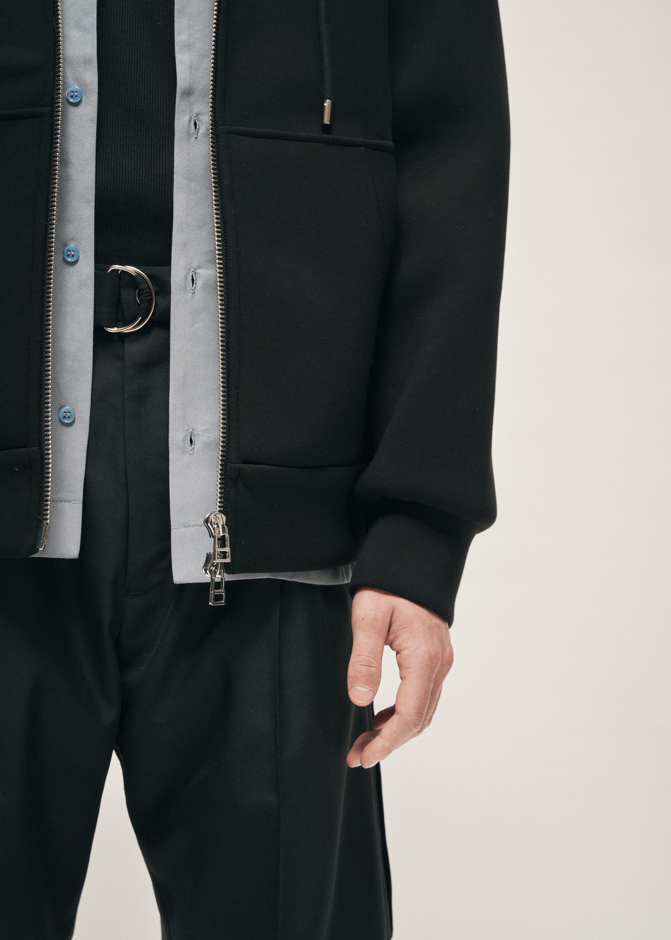 SCUBA HOODED SWEATSHIRT BLACK