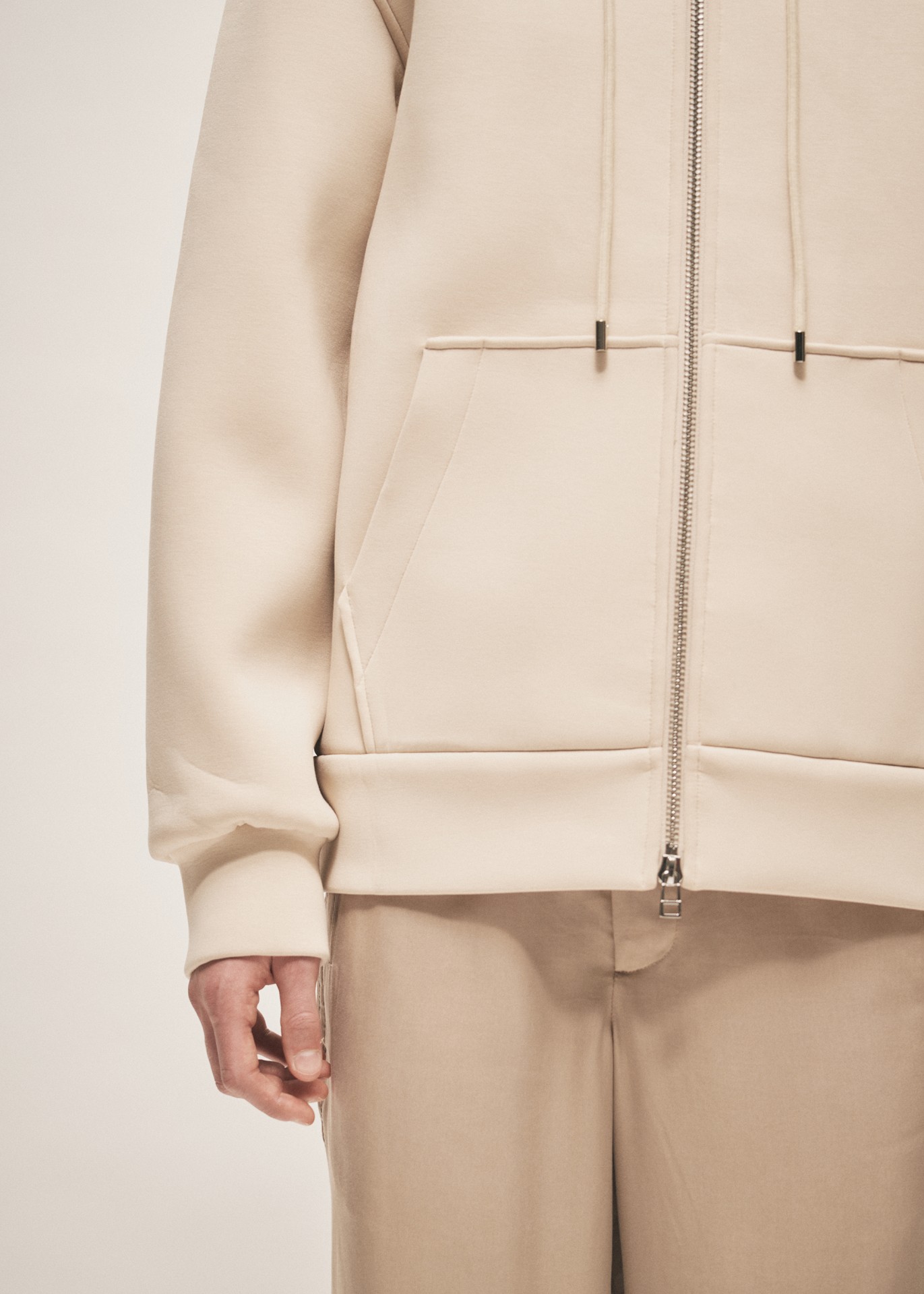 SCUBA HOODED SWEATERSHIRT LIGHT KHAKI